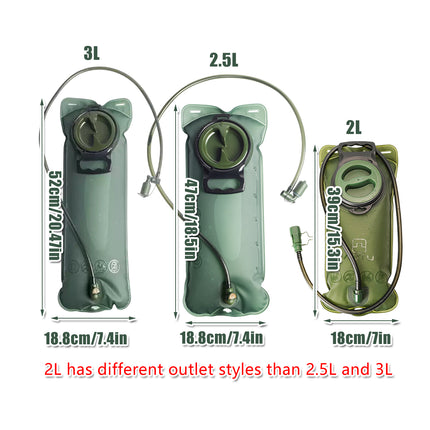 Hydration Bladder Water Bag 2L 2.5L 3L Outdoor Hiking Camping Cycling Pack
