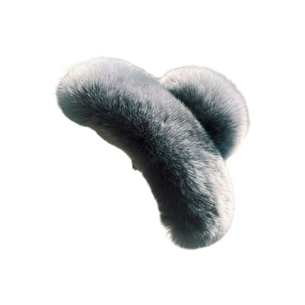 Large Plush Hair Claw Imitation Fur Big Shark Clip Faux Rabbit Fur Hair Clip - Aimall
