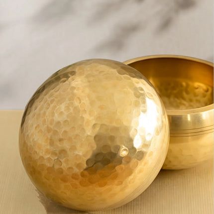 Tibetan Singing Bowl with Wooden Mallet for Meditation Yoga Relaxation ASMR
