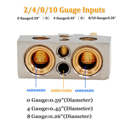 Car Battery Terminal Clamps Universal Battery Post Connectors for Cable Wiring