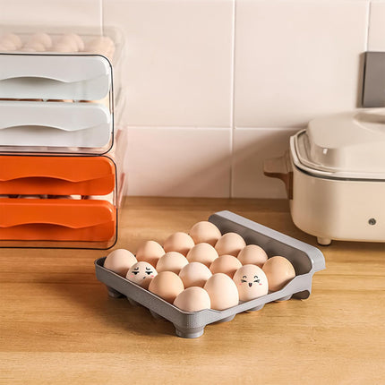 Kitchen Egg Double Layer Storage Box for Food Organization Fresh Keeping