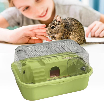 Hamster Cage Plastic Acrylic Ventilated Double Level 35 x 25 x 18.5cm 4 Colours