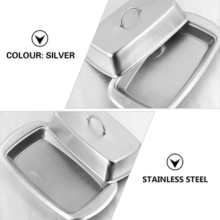 Butter Box Stainless Steel Food Safe Kitchen Cheese Bread Pastry Snack Box Use