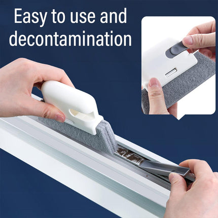 3pcs Window Groove Cleaning Brushes for Door Recess Dirt Remover Tool Set