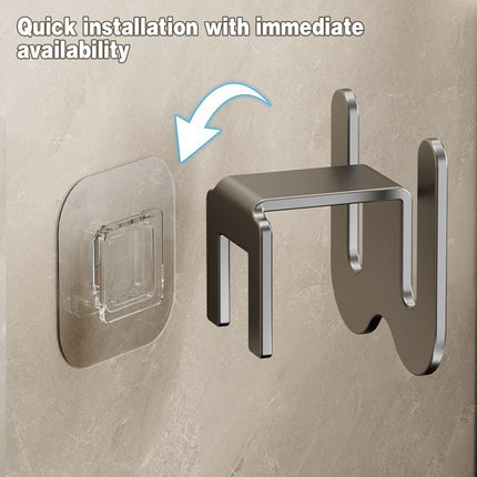 3PCS Wall Mounted Slipper Rack Bathroom Shoe Storage Hook Holder Organiser