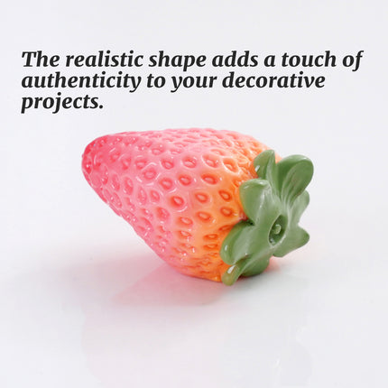 24PCS Artificial Strawberry Realistic Fruit for Photography Home Office Decor