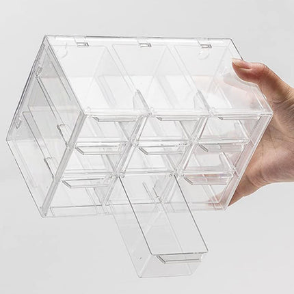 Storage Organizer Box Mini Plastic Desktop Drawers Desk Craft Cabinet For Office