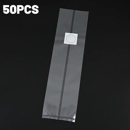 50 Pcs PP Mushroom Grow Bag Substrate High temp Pre Sealable Bags 10x50cm