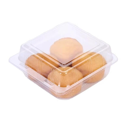 100PCS Transparent Pastry Box Hamburger Cake Box Bakery Packaging Container