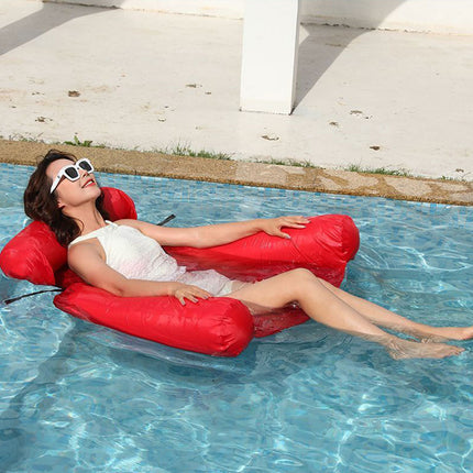 Inflatable Pool Lounge Chair Floating Recliner Seat for Pool Relaxation