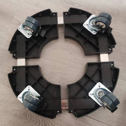 Plastic Round Retractable Plant Pot Tray Stand With Wheels Movable Durable