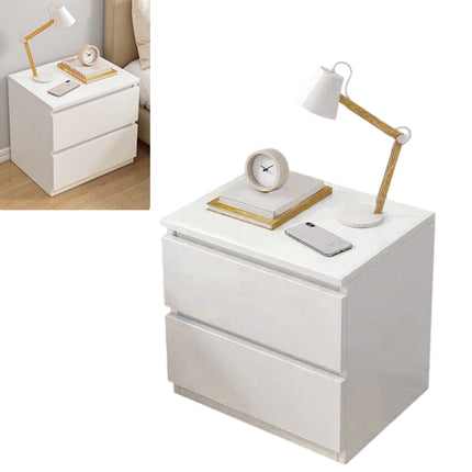 Small Nightstand Compact Bedside Table with Drawer for Bedroom Storage Organizer
