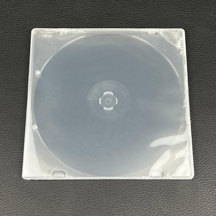 100pcs Transparent Square CD DVD Storage Box Protective Plastic Case for Discs