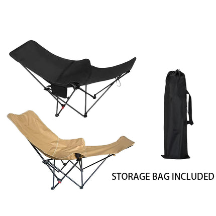 Portable Adjustable Outdoor Camping Chair Recliner Folding Lounge Camp Chair