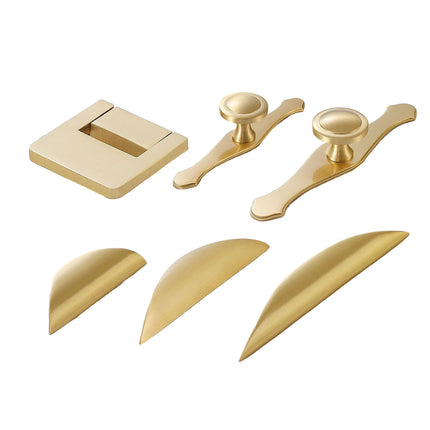 Chinese Cabinet Door Handle Pure Copper Pull Drawer Hand Handle Furniture