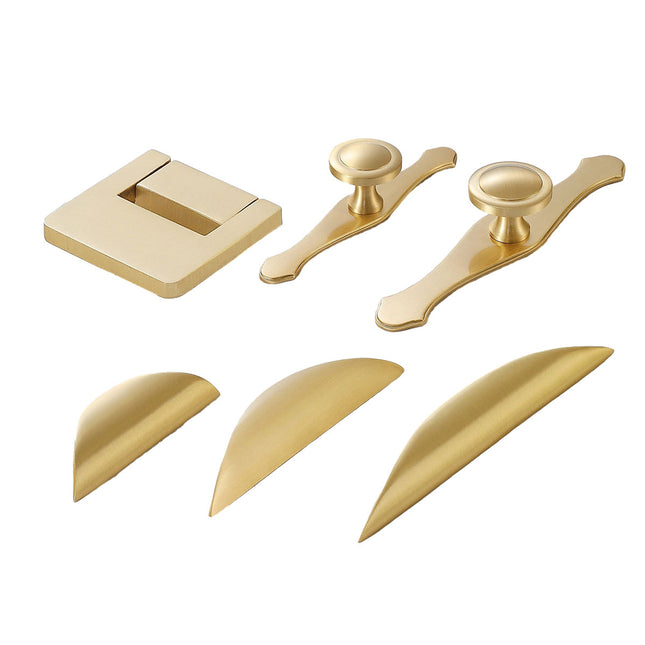 Chinese Cabinet Door Handle Pure Copper Pull Drawer Hand Handle Furniture
