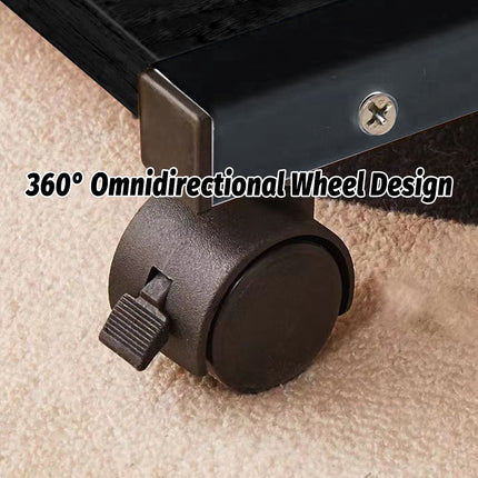 Movable Side Table with Wheels Sturdy Durable for Living Room Bedroom Sofa Side