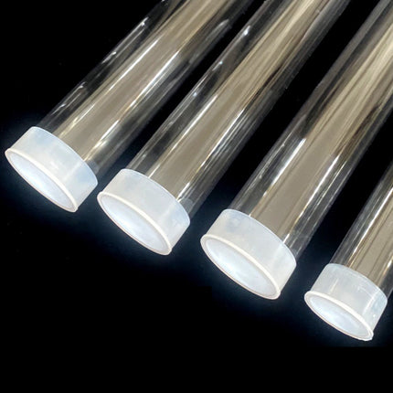 20PCS Transparent Plastic Packaging Tubes Durable for Oil Painting Artwork Use