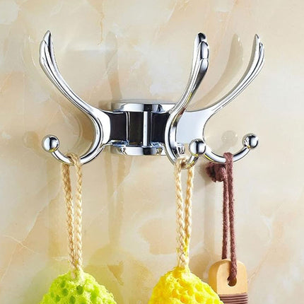 Wall Mounted Coat Hook Rotating Design Foldable Hook Space Saving For Home