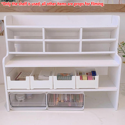 Desktop 6-Tier Storage Shelf Multiple Storage Compartments for Office Organizer