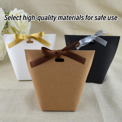 50PCS Kraft Paper Bag Party Candy Treat Storage Bag Recyclable Gift Shopping Bag