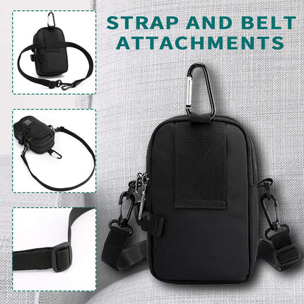 Multi Functional Shoulder Crossbody Bag Coin Purse Water Resistant Daily Use