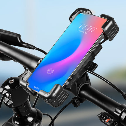 360° Rotation Mobile Phone Holder Handlebar Mount For Motorcycle Bicycle Bike