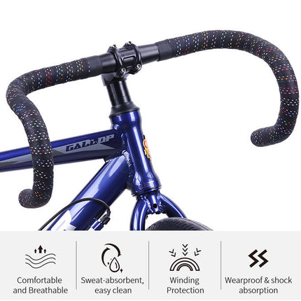 Anti Slip Breathable Road Bike Handlebar Tape Sweat Absorbing Silicone PU EVA
