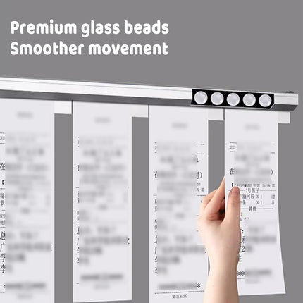 50cm Kitchen Ticket Holder Aluminium Alloy Receipt Menu Clip Self Adhesive