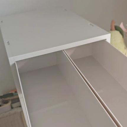 Rolling Casters Mobile Storage Cabinet with Drawers for Home Office Garage Use