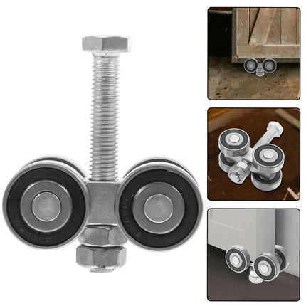 C50 Heavy Duty Sliding Door Roller Track Rail Pulley Bearing Steel Hanger Wheel