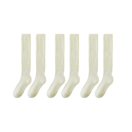 3Pairs Warm Calf Socks Stack Stockings Winter Fall Over Knee High Thick Socks Set