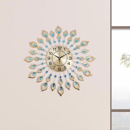 Artiss Wall Clock 60cm Large 3D Modern Crystal Luxury Round Home Decor Clock
