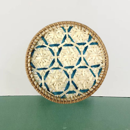 4PCS Bamboo Woven Cup Mat Bowl Pad Heat-Resistant For Home Kitchen Dining Table