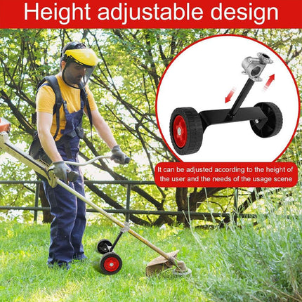 3PCS Mower Support Frame Portable Hand Bracket with Wheel Garden Tool Accessory