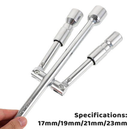 Foldable Tire Wrench Set Carbon Steel For Car SUV Truck Auto Repair Tool Kit