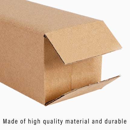 50pcs Long Strip Carton Flat Square Durable Shipping Boxes for Packaging Storage