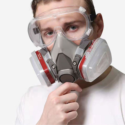 8PCS 6200 Protective Face Mask Respirator with 2 Filters for Painting Sanding