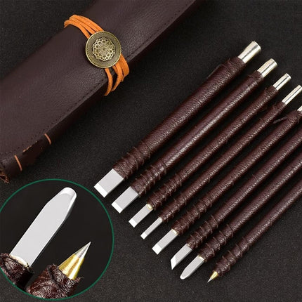 8pcs Seal Engraving Knife Set Engraving Tools Carving Knives for Stone Craft