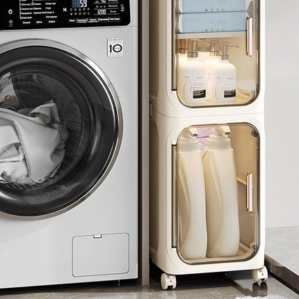 Home Narrow Gap Multi-Layer Storage Cabinet for Kitchen Bathroom Space Saving