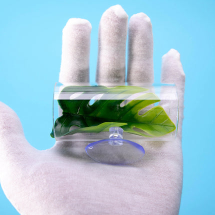 Acrylic Betta Fish Nest Leaf Shrimp Hide Pipe Aquarium Rest Breeding Tank Decor