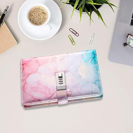 Password Book Notebook Planner Lockable Diary Journal for Office School Personal