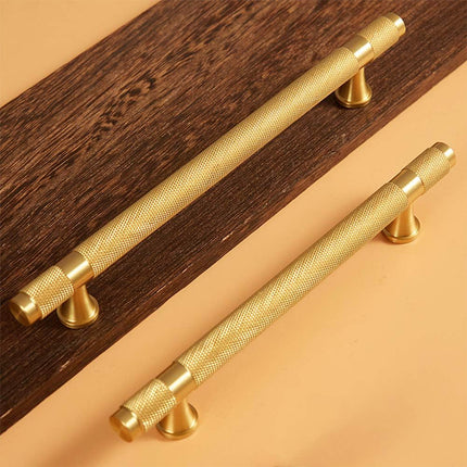 Copper Cabinet Handles 4 Sizes Gold Light Luxury Pulls for Drawer Wardrobe Door