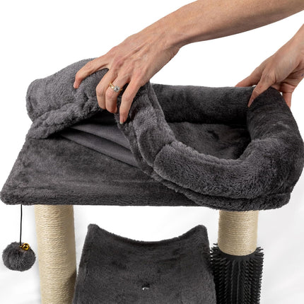 Cat Tree Scratching Post Claw Board Litter Crawler One Pet Toy For Indoor Cats