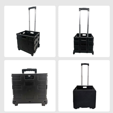 Foldable Portable Shopping Cart Outdoor Collapsible Trolley Convenient Easy Use