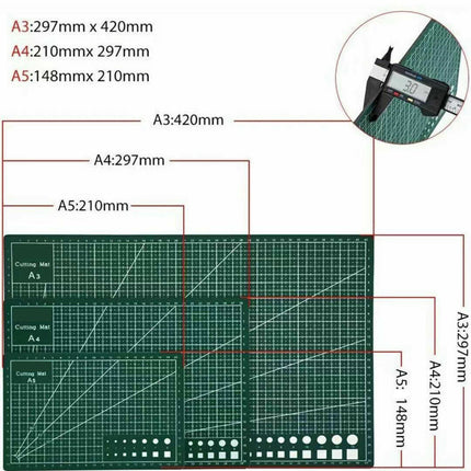 PVC Self Healing Cutting Mat Engraving Pad Durable Board for DIY Craft A1 A2 A3 A4 A5