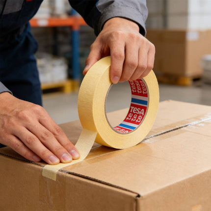 Crepe Paper Masking Tape Curve Paint Hand Tearable No Residue 2.5cm x 50m