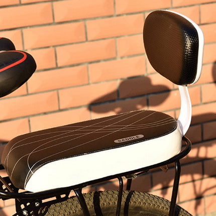Padded Rear Passenger Bike Seat Kit With Backrest Handle