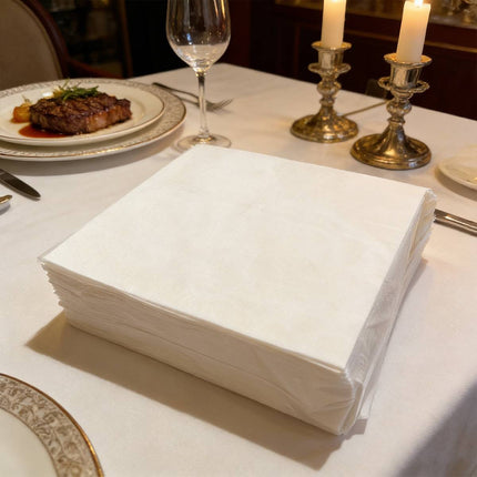Lint Free Cleaning Napkins 100 Pack White Soft Wipes
