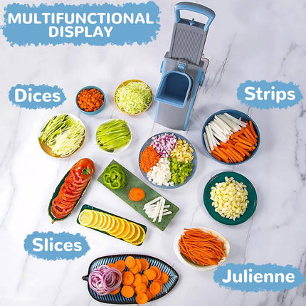 Multi Functional Vegetable Cutter Mandoline Slicer Dicer Stainless Steel Blades